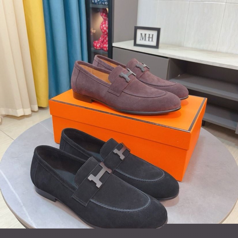 H**mes leather shoes